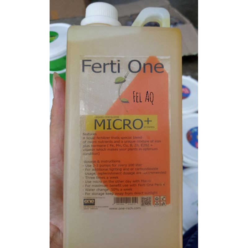 Ferti One Micro Pupuk Cair Aquascape 500ml 1 liter Aquarium