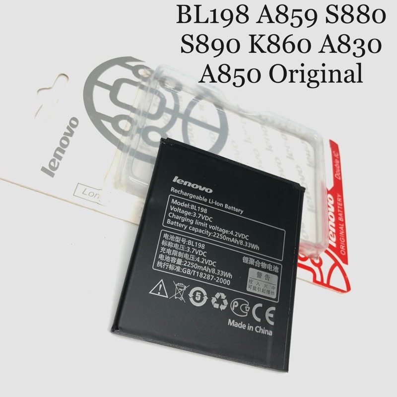 PROMO BATERAI ORIGINAL BL198 A859 S880 S890 K860 A830 A850 DOUBLE IC