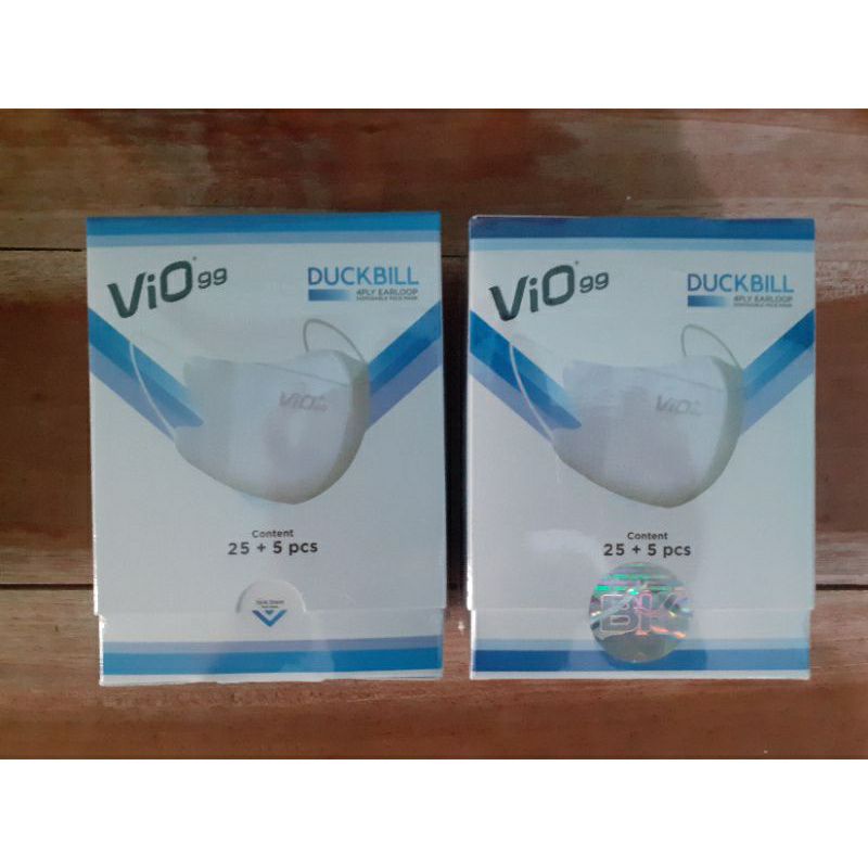 Masker Medis Vio DUCKBILL 4 PLY EARLOOP (Putih)