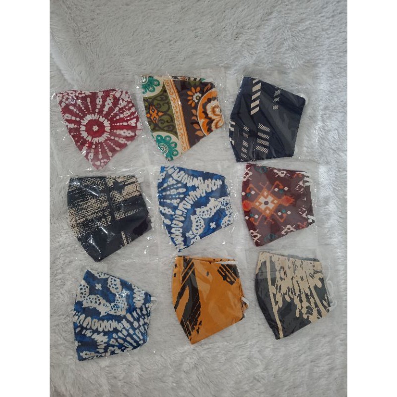 MASKER KAIN 3 LAPIS 3 PLY ADEM BAHAN KATUN TERMURAN MOTIF SULTAN TIEDYE VIRAL KEKINIAN