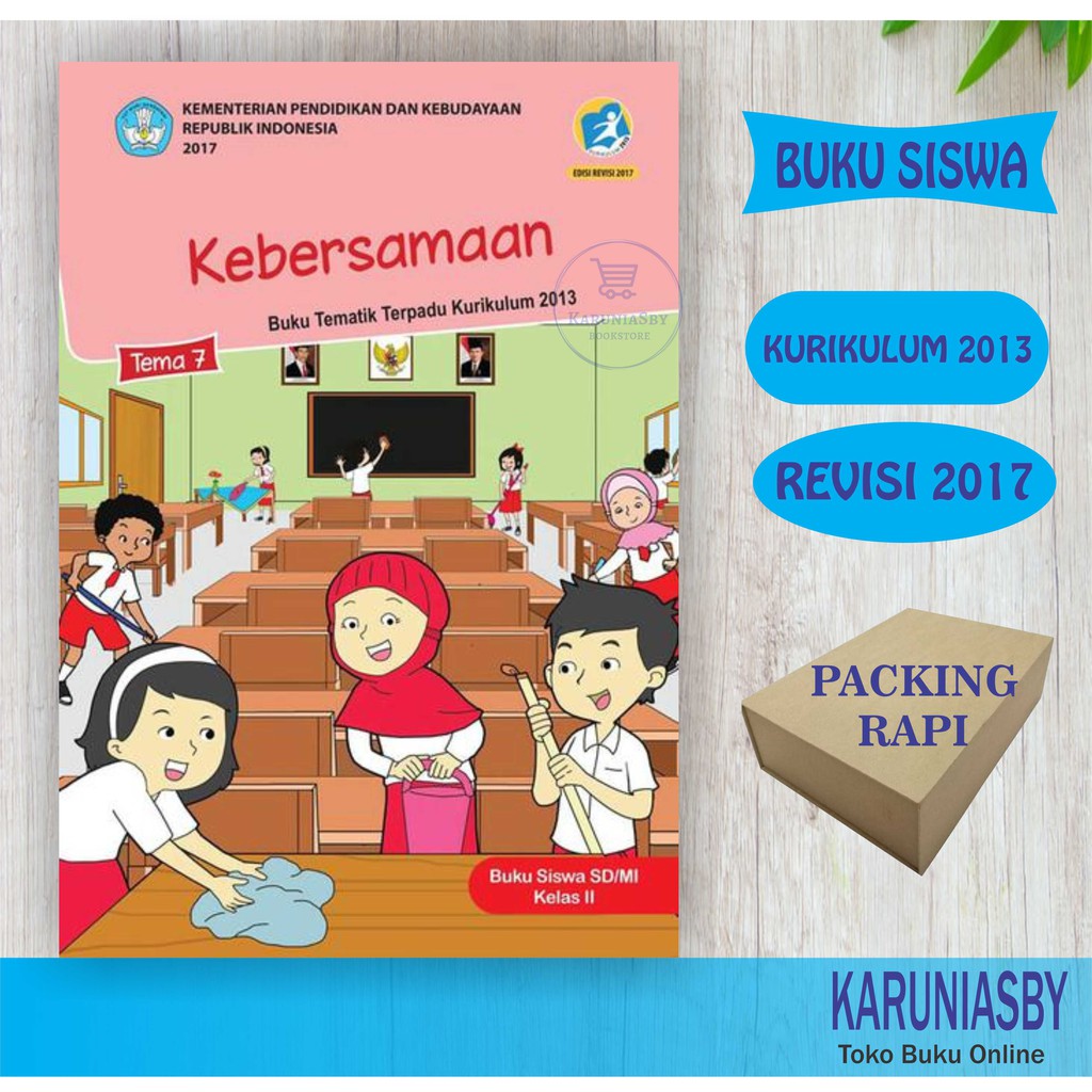 Buku Kelas 2 Tema 7 Kebersamaan Revisi 2017 Terbaru Shopee Indonesia