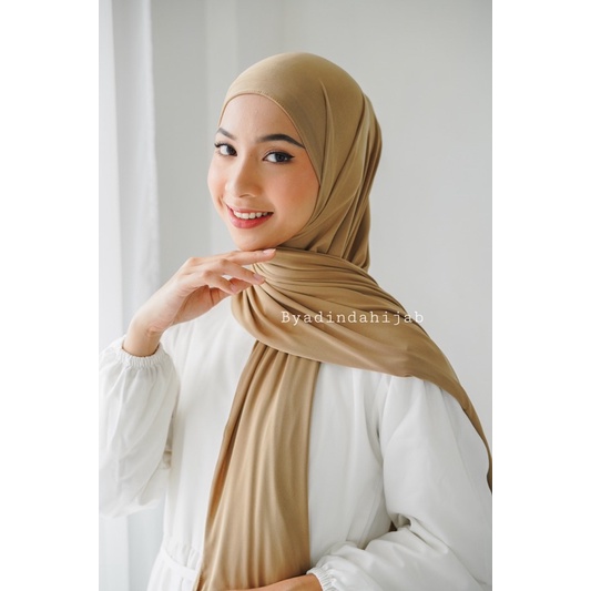 𝐁𝐘 𝐀𝐃𝐈𝐍𝐃𝐀 Pashmina Kaos Pashmina Jersey Flowy Premium Hijab Shawl Pasmina kaos rayon