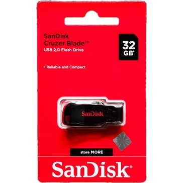 SanDisk CZ50 Cruzer Blade 32 GB / USB 2.0 Flash Disk / FD Flash Drive