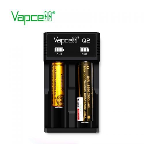 Authentic charger vapcell Q2 smart charger dual slot 2A