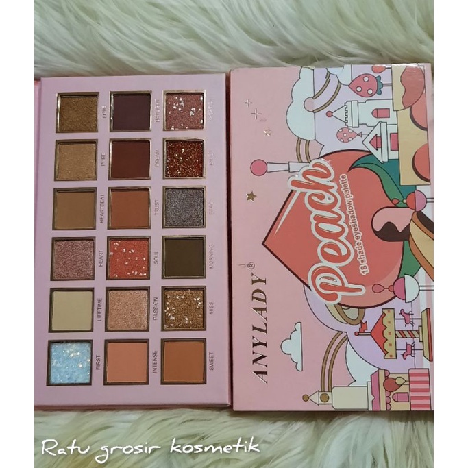 PROMO ECER!!!  EYESHADOW PALETTE PEACH 18WARNA NO.530C