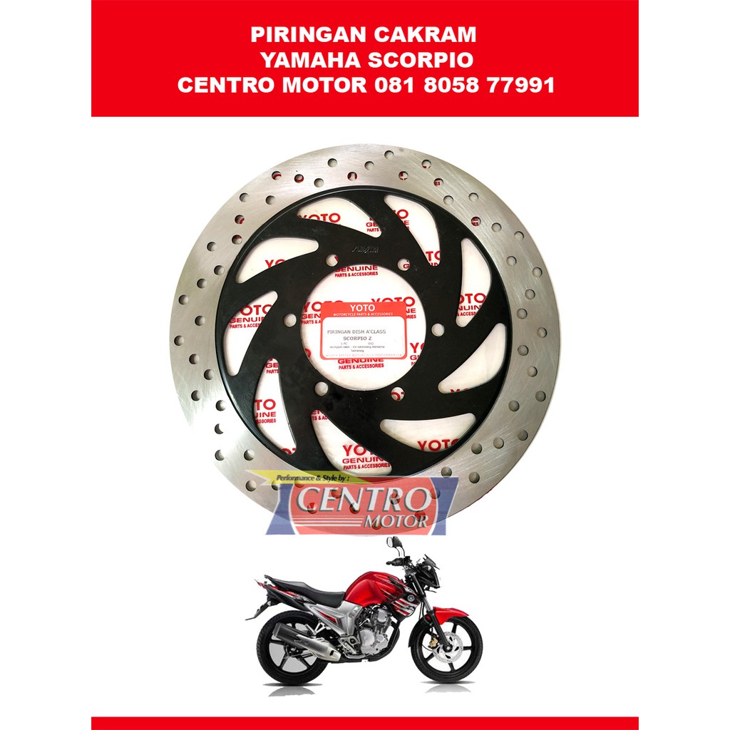 PIRINGAN CAKRAM SCORPIO YOTO
