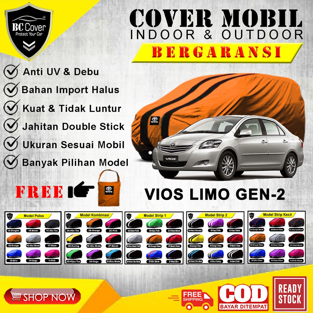 Cover Body Mobil VIOS Limo / Sarung Sedan Vios Gen 2 Selimut Mantel Pelindung Jas Penutup Mantol Kerudung Tutup Mobil Vios Outdoor