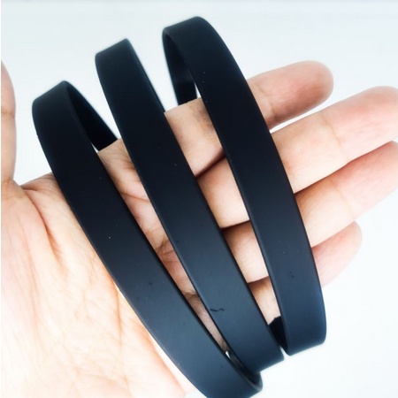 BANDO DOFF HITAM POLOS UKURAN 1 CM