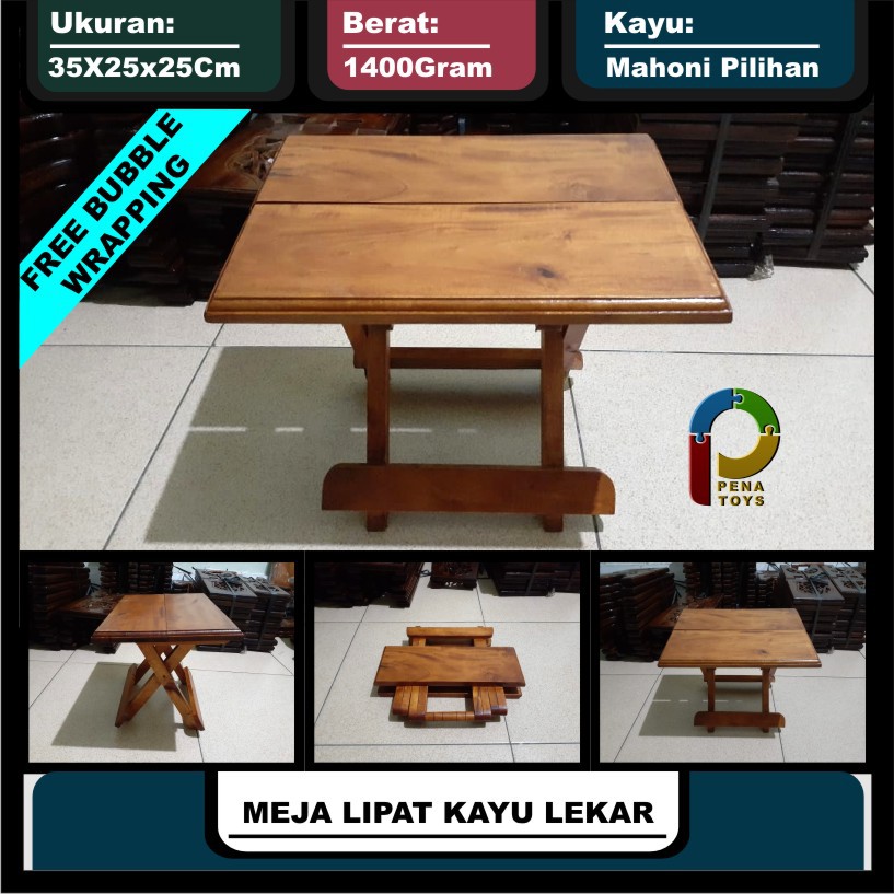 Meja Lipat Kayu Lekar Murah