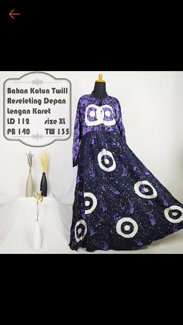 Tw34 Gamis Batik Twill Premium Motif Abstrak