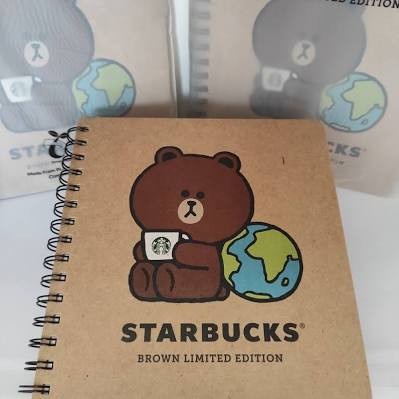 

Starbucks X Line Friends Earth Day Brown Limited Notebook Buku Catatan