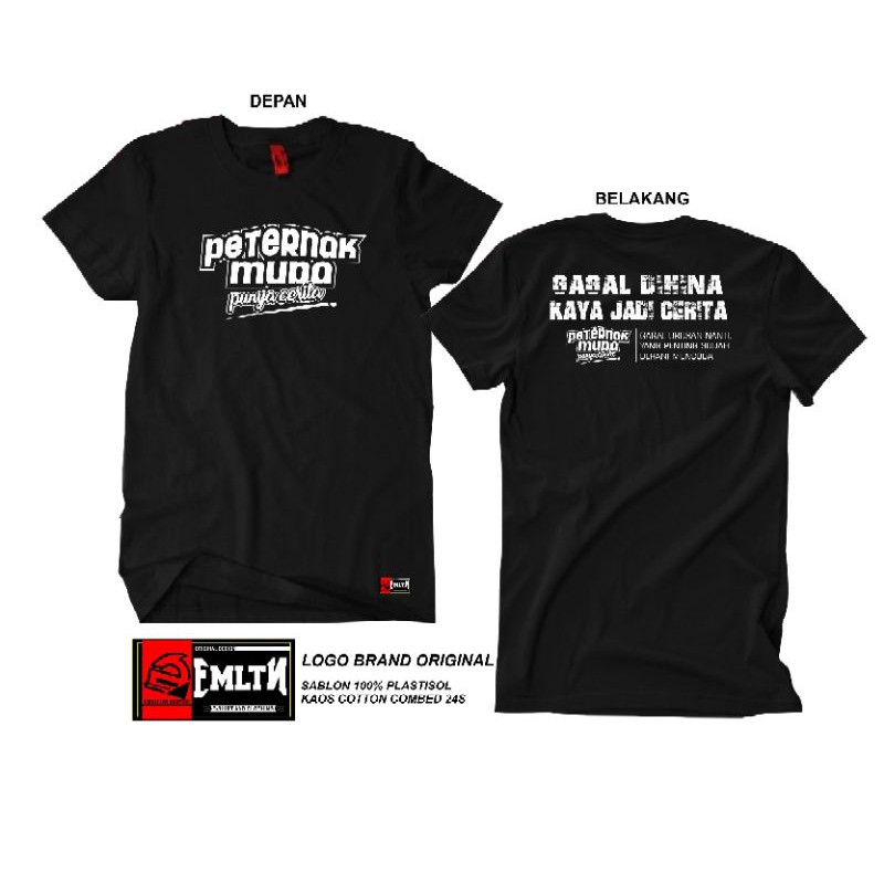 KAOS PETERNAK MUDA KAOS TERNAK KAOS PRIA DISTRO