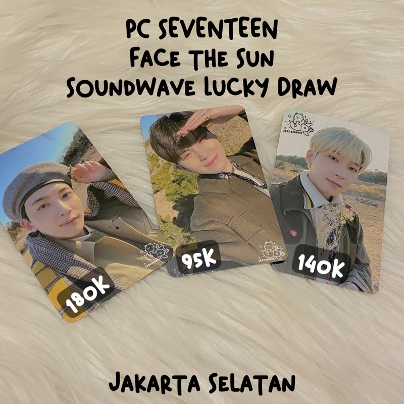 PC SEVENTEEN Face the Sun SOUNDWAVE Lucky Draw LD - Jeonghan & Wonwoo