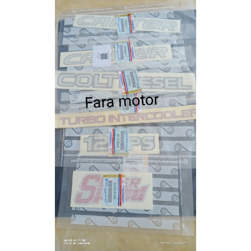 STIKER SET CANTER SUPER SPEED ORI