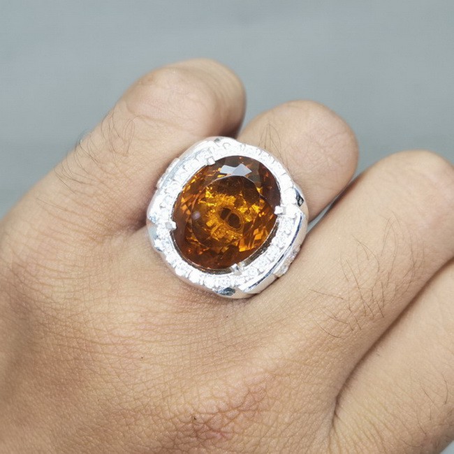batu Cincin Sitrin Kinyang Emas Bagus Paling Dicari