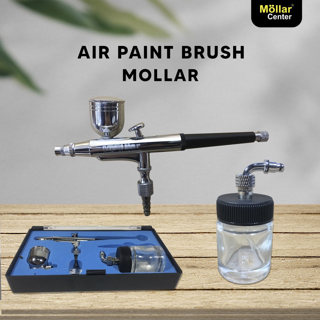 MOLLAR AIRBRUSH KIT PAINT SPRAY GUN LUKIS SPET AIR PEN BRUSH ABS13B