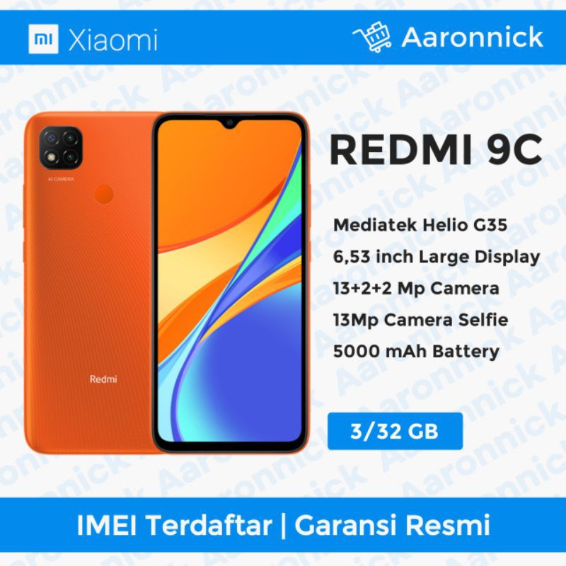 Redmi 9c 3/32Gb New Garansi Resmi-0