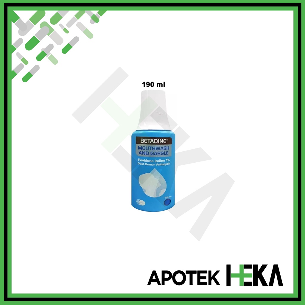 Betadine Mouthwash and Gargle 100 ml 190 ml Obat Kumur Antiseptik (SEMARANG)