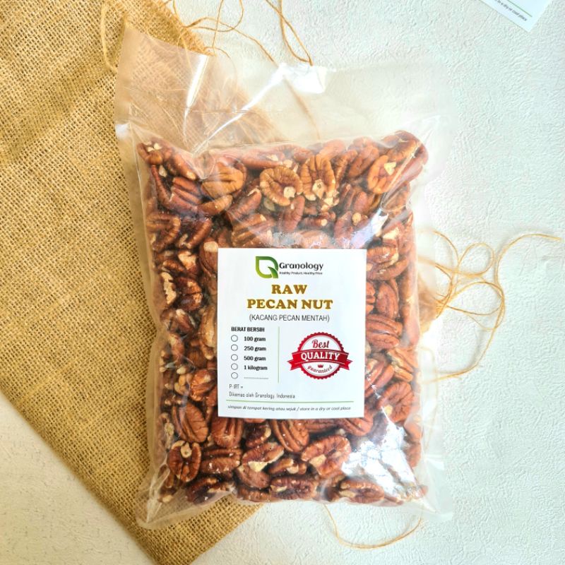 Kacang Pecan Mentah / Raw Pecan Nut (1 kilogram) by Granology