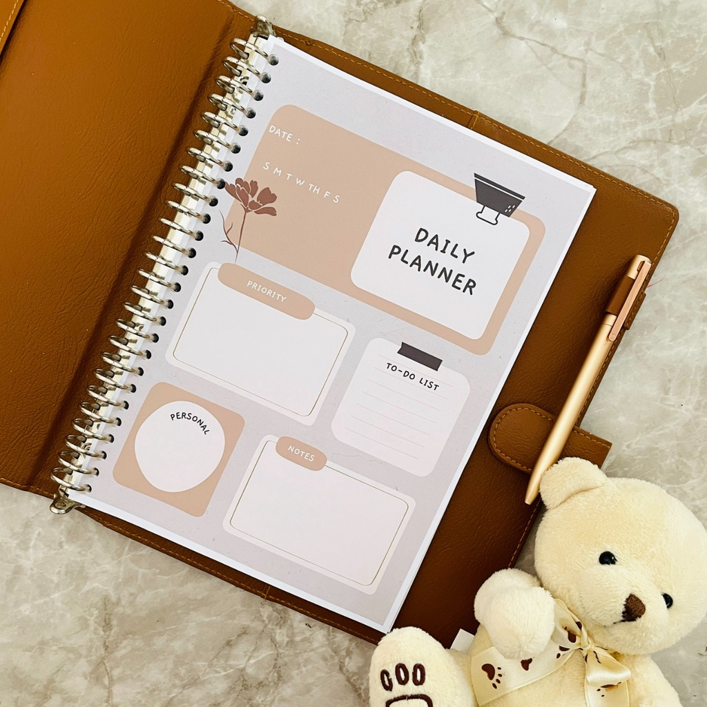 Jual Daily Schedule, Jadwal harian, Daily Planner, Rencana harian, Isi