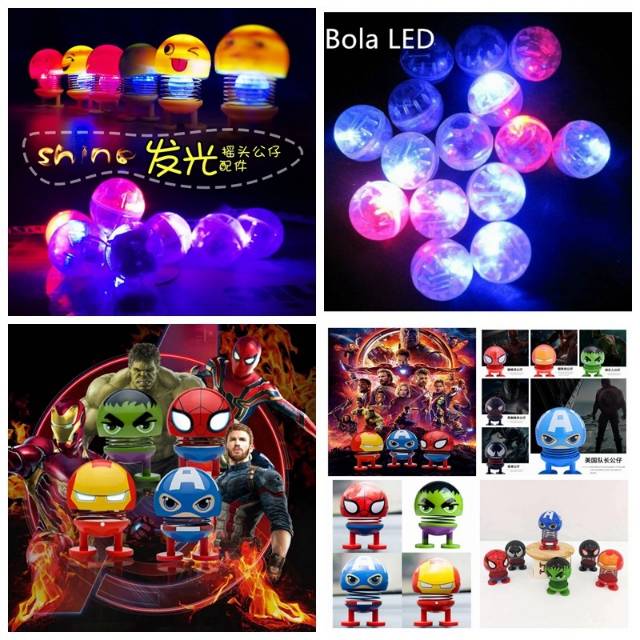 Bola led buat emoji per goyang