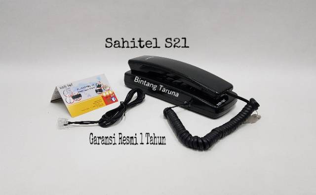 Telepon Kabel Sahitel S21 Cable Phone Sahitel S-21 (Hitam)