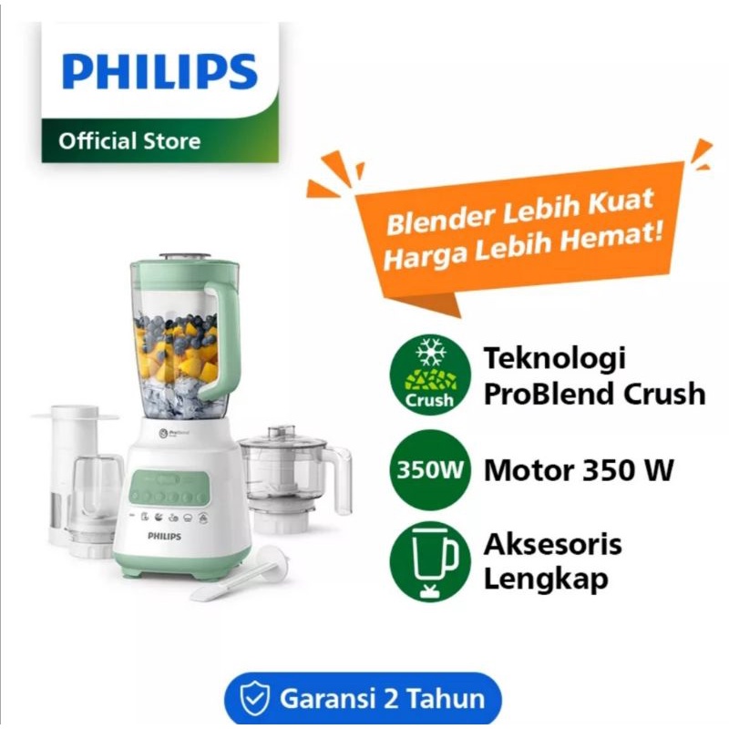 Philips Blender 2L HR2223 / Blender Philips HR 2223 / Blender Plastik HR2223 / Chopper Philips Resmi