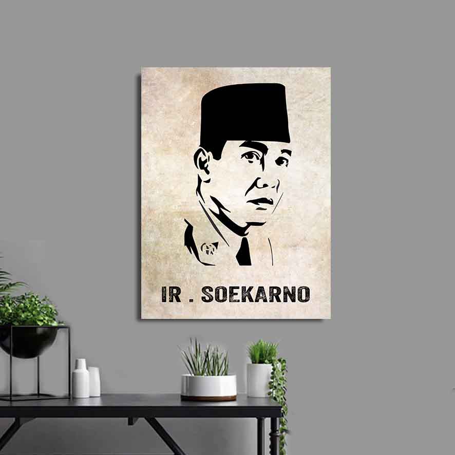 Poster IR SOEKARNO Hiasan Dinding Poster Kayu Walldecor 006