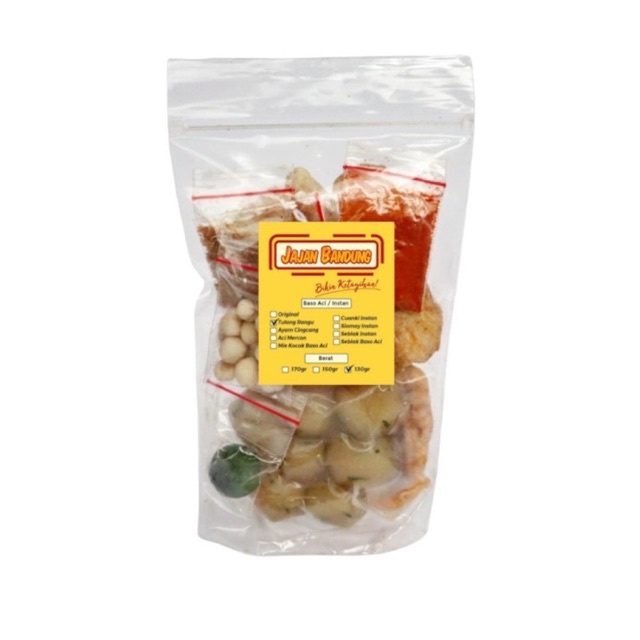 

Baso Aci BASO ACI BANDUNG SPESIAL LENGKAP MINYAK BAWANG LIMITID STOK Bakso Aci JA