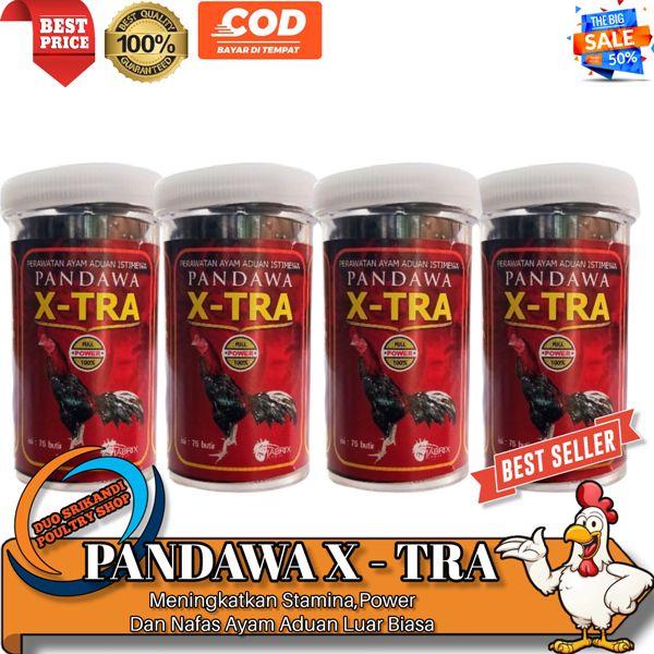 Jamu Ayam PANDAWA X TRA 75 Butir Pandawa ekstra