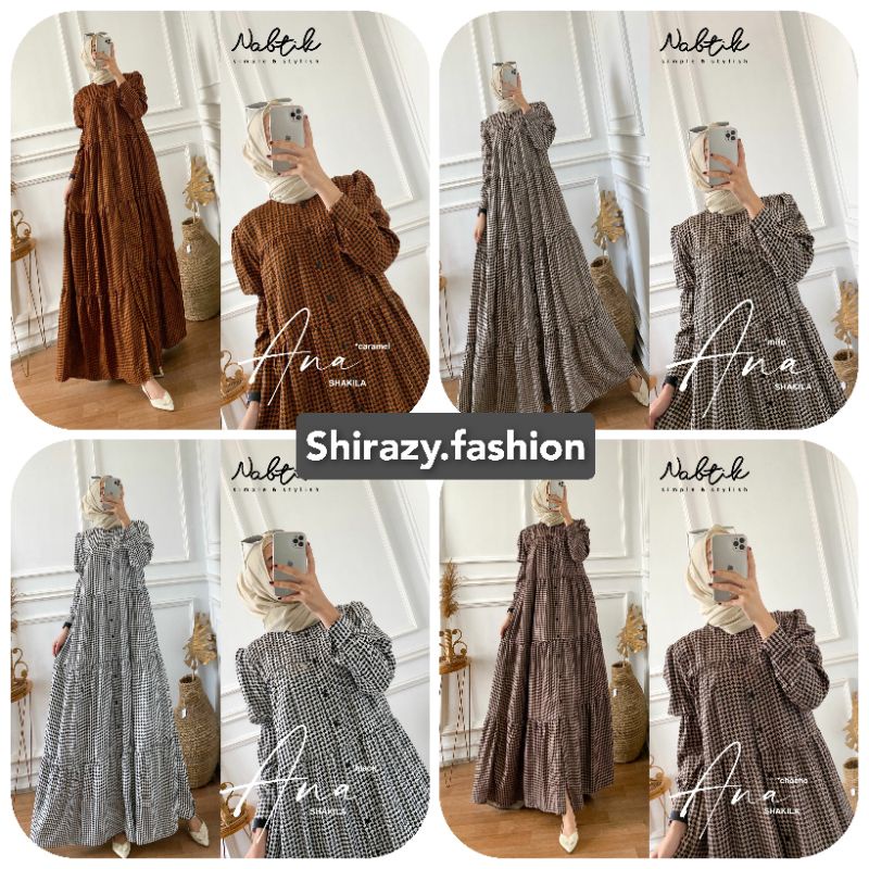 ANA DRESS BY NABTIK • WENA DRESS BY NABTIK || DRESS MAXY HIJAB TERBARU. Produk Premium by Nabtik