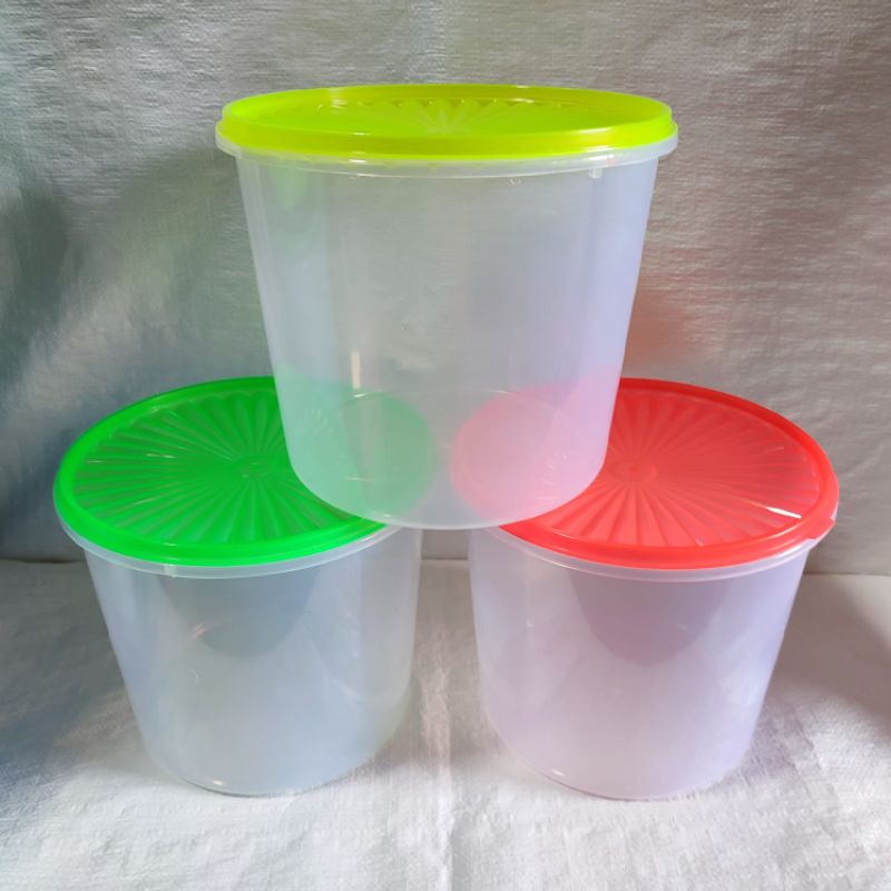 Sealware 10 Liter / Toples Plastik / Toples Kerupuk / Kedap Udara / Bulat