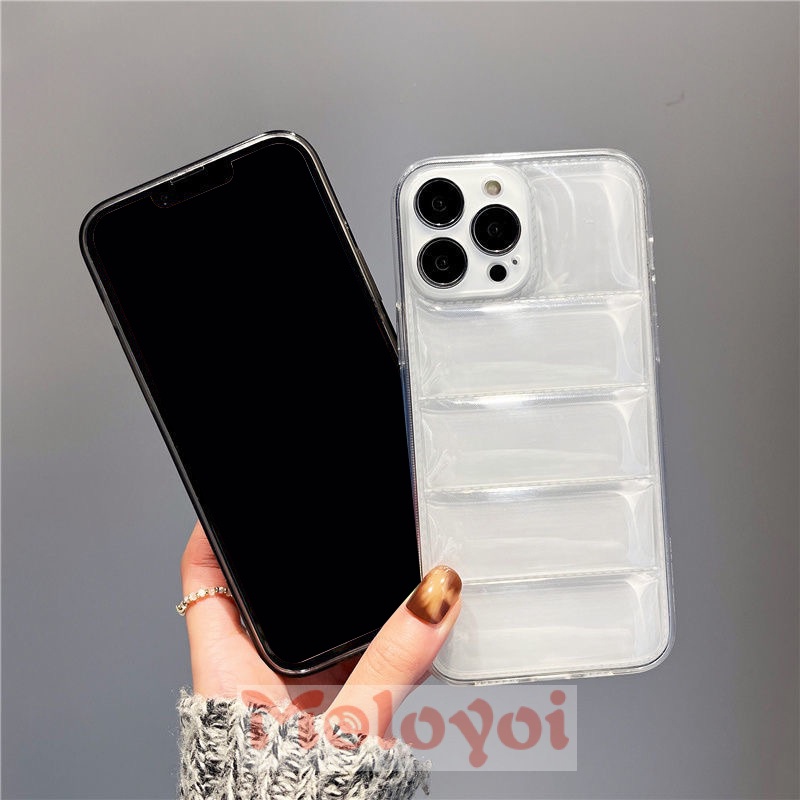 Soft Case Silikon TPU Transparan Tahan Banting Untuk iPhone 11 13 12 Pro MAX XR 7plus 8plus X XS MAX 7 8 Plus SE 2020