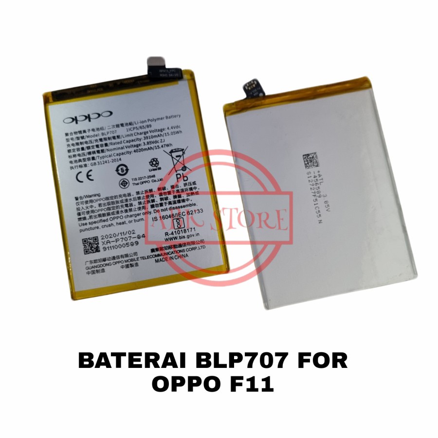Batre Baterai Battery Oppo F11 | BLP707 BLP-707 BLP 707 | MAMAN