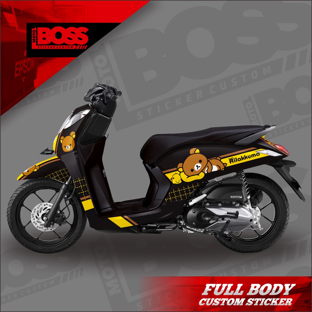 Decal Sticker Honda Genio Full Body Stiker Decal Honda Genio Striping Full Body Honda Genio Motif ri