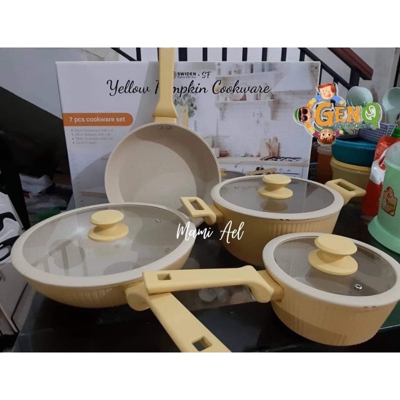 [READY] YELLOW PUMPKIN COOKWARE SET