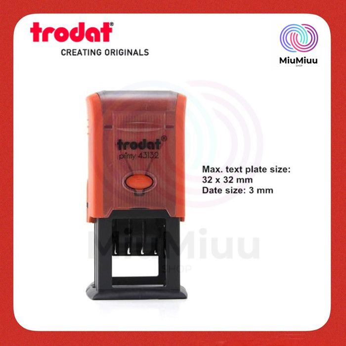 

STEMPEL TRODAT TANGGAL 43132 BULAN TAHUN UKURAN 32X32 MM