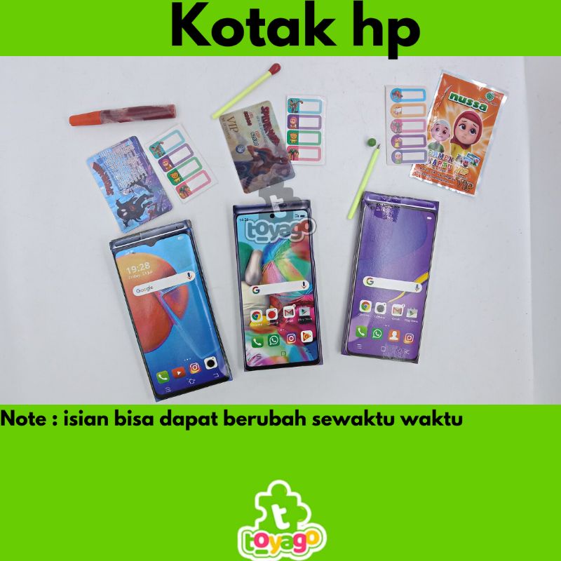 Mainan Kotak Hp Berhadiah Planet Heboh Smartphone Isi 20 pcs