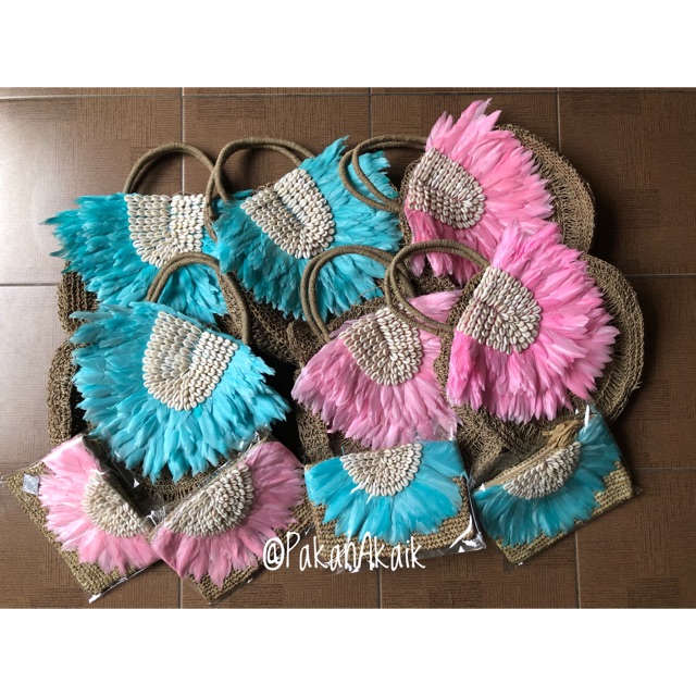 Tas Agel | Tas Agel Bulu Kerang | Tas Bali