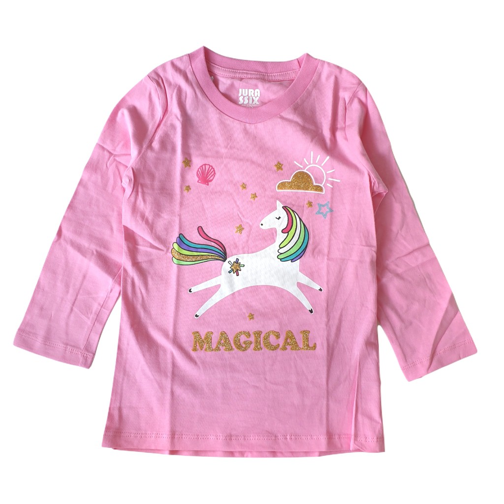 Kaos Anak Lengan Panjang Jurassix Unicorn