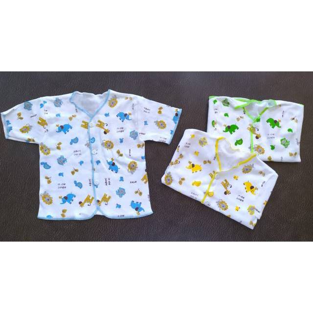 [6 PCS ] Baju Bayi Lengan Pendek motif Newborn