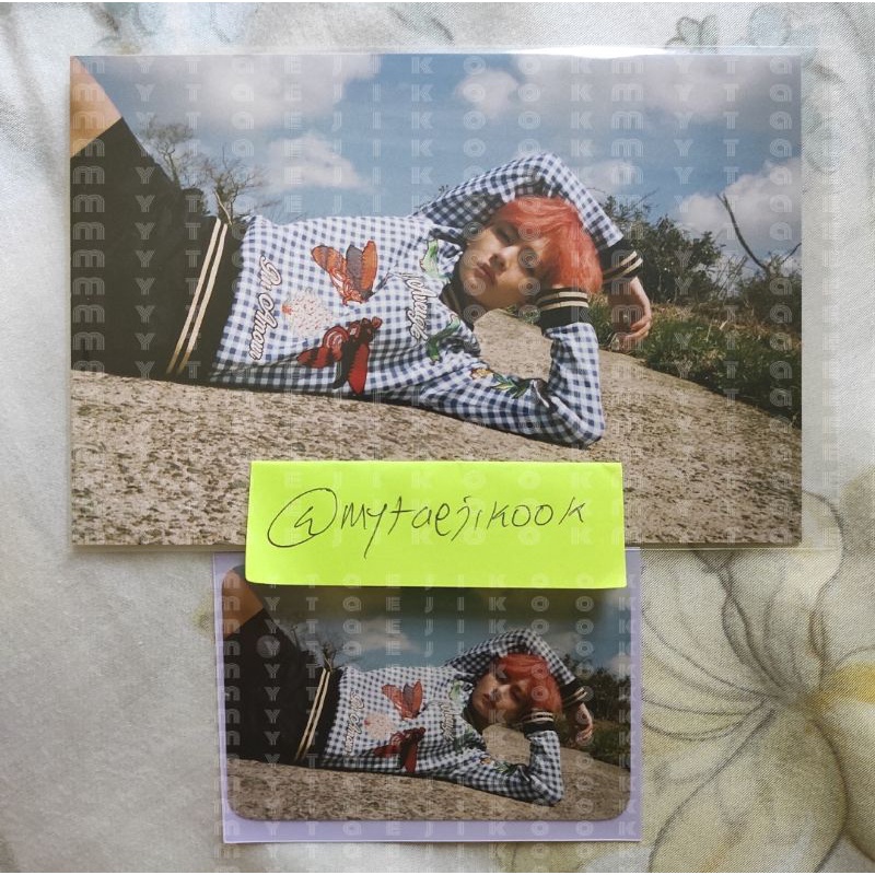 [BOOKED ] bts young forever taiwan dan armypedia yf taiwan tarhyung v kim tae photocard pc postcard