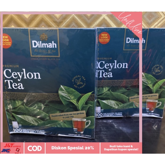 

⭐COD⭐ Dilmah Premium Ceylon Tea 100 pc
