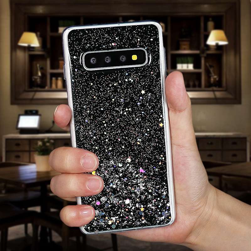 Casing Soft Case TPU Samsung A20 A30 M10 M20 A12 A71 J4 Plus A9 A7 A8 2018 Black Starry Sky Cover