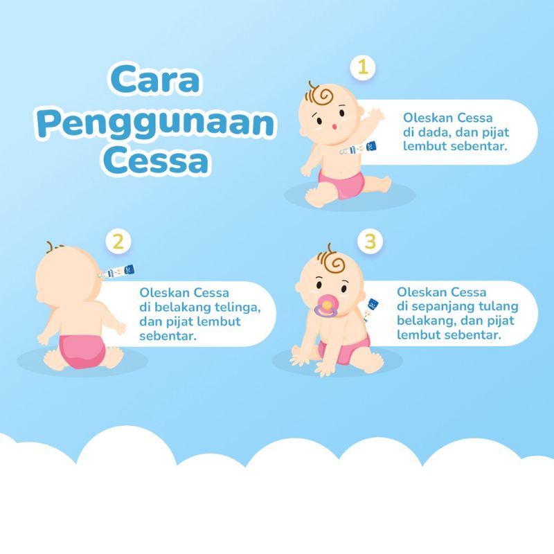 Cessa Baby (0-2 tahun) Cough and flu, Fever drop, Lenire, Bugs away