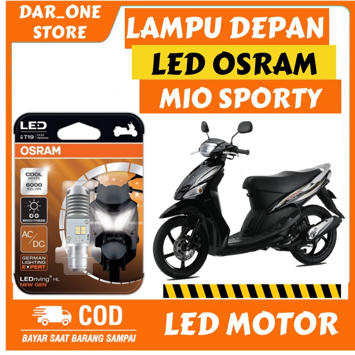 LAMPU DEPAN LED MOTOR YAMAHA MIO SPORTY ORIGINAL OSRAM BERGARANSI