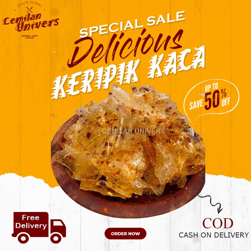 

Keripik Kaca/Beling Pedas daun jeruk gurih pedas lezat dan murah 100gram by cemilan univers