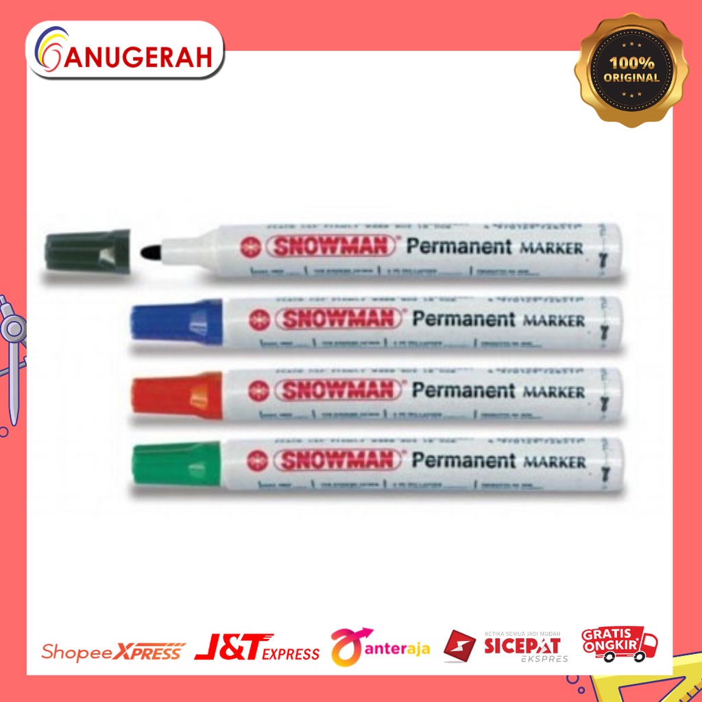 

SNOWMAN G-12 SPIDOL PERMANENT / TIDAK BISA DIHAPUS