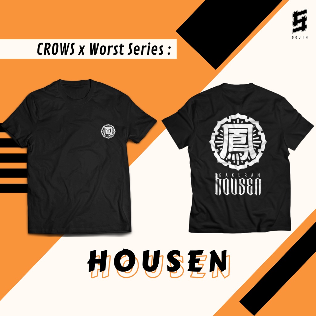 Kaos Crows X Worst Series - Housen Gakuran - Cotton Combed 24s