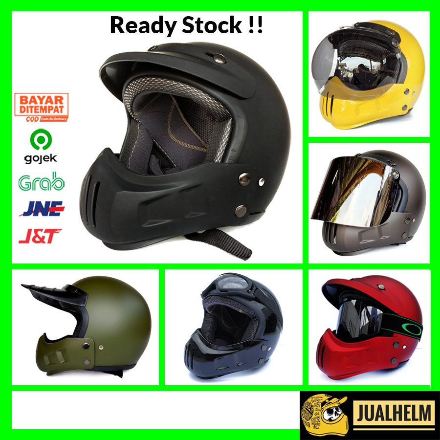 Helm Retro Cakil Modular (Vespa / Klasik / Vintage)